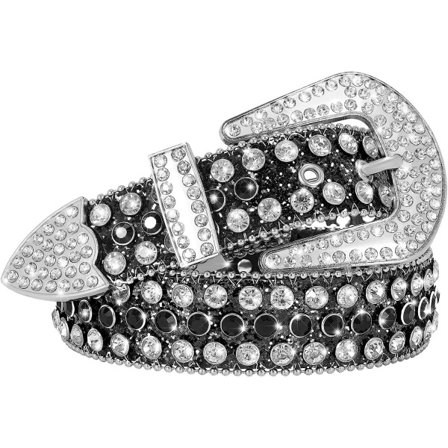 Dammode strass jeansbälte Glitter stud design 110cm