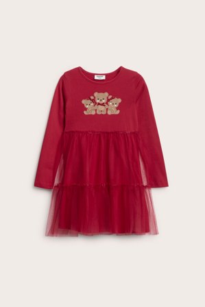 Kappahl | Kjole med tyllskjørt | Rød