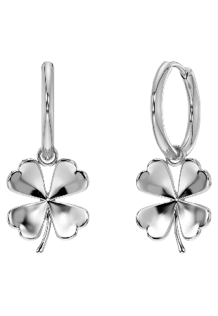 Edblad Lucky Hoops Steel Smycken & klockor Dam Grå ONESIZE