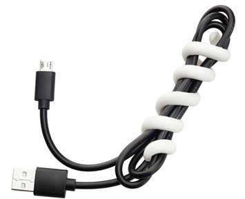 Andersson Cable twister 3-pack White - Kabelhållare för trasselfria mobilladdare & hörlurar
