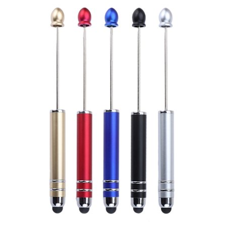 3-i-1 Stylus Kulspetspenna DIY Beading Kulspetspenna med Stylus Tips