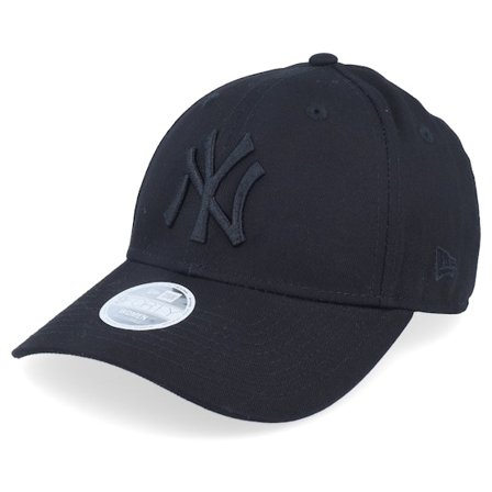 New Era - MLB Zwart adjustable Cap - New York Yankees Essential Womens 9Forty Black/Black Adjustable @ Hatstore
