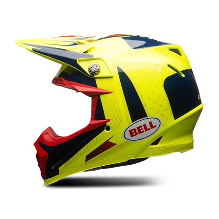 Cască Motocross BELL Moto-9 Flex Vice albastru/galben S