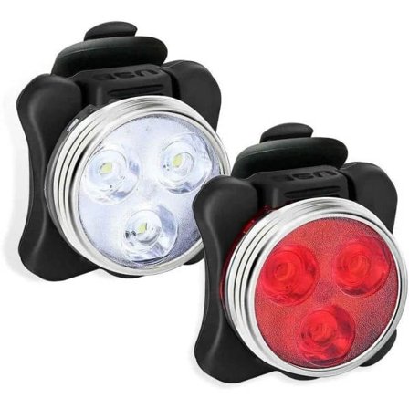 USB-genopladelig cykellygte, superlys LED-lygte for og bag