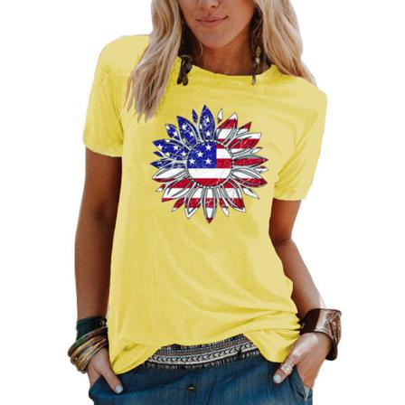 Kvinnor Independence Day T-shirt Kortärmad T-shirt