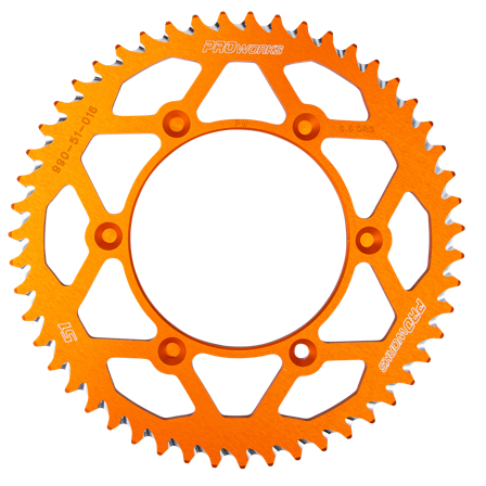 Zadní Rozeta Proworks Aluminium Oranžová - Husqvarna FC 350 2014-2026