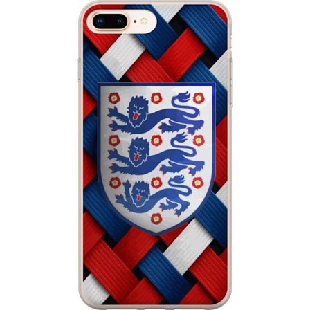 Yhteensopiva Puhelinkuori Apple Apple iPhone 7 Plus Graafinen Englanti-aihe heraldisilla leijonilla ja punaisella, valkoisella ja sinisellä punotulla