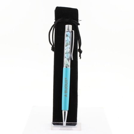 Sten og mineraler. Larimar mineral pen fra Den Dominikanske Republik. Farve turkisblå.