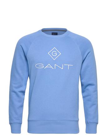 Lock Up C-Neck Sweat Svetari Collegepaita Sininen GANT