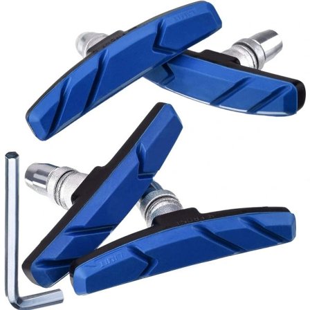 Cykel Fælgbremseklodser med sekskantmøtrikker og afstandsstykker V Cykel Fælgbremseklodser Sæt 70 mm