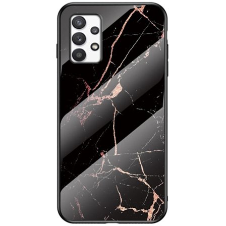 Fantasy Marble Samsung Galaxy A33 5G cover - Guld Sort Marmor