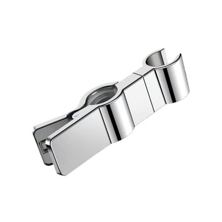 Clip-on bruserholder i zinklegering kompatibelt med universal 1/2" — uden boring, 360° justerbar, høj bæreevne Silver