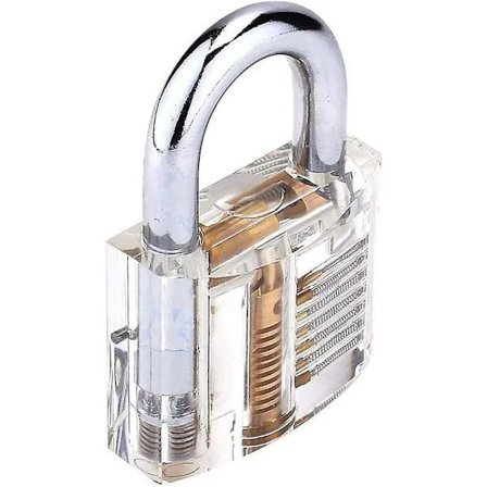 Transparent hengelås, treningslås 50mm intern profesjonell skjæreøvelse visning Crday gave