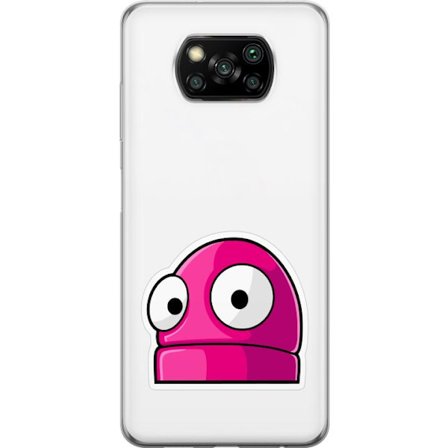 Kompatibel Mobilcover til Xiaomi Xiaomi Poco X3 NFC Rosa tegneseriefigur med store øjne i legende og humoristisk stil