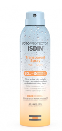 Isdin Fotoprotector Transparent Spray SPF30 250ml Wet Skin