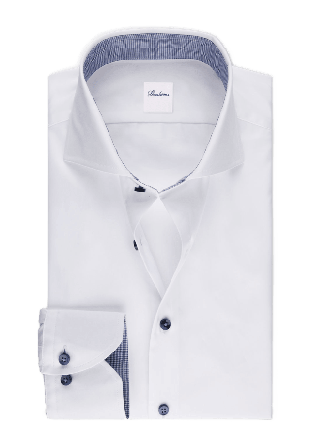 Stenströms Kontrast Twillskjorta Skjortor Herr Vit 38