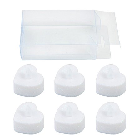 6PCS sprinkle pulver LED stearinlys Eid al-Adha Halloween