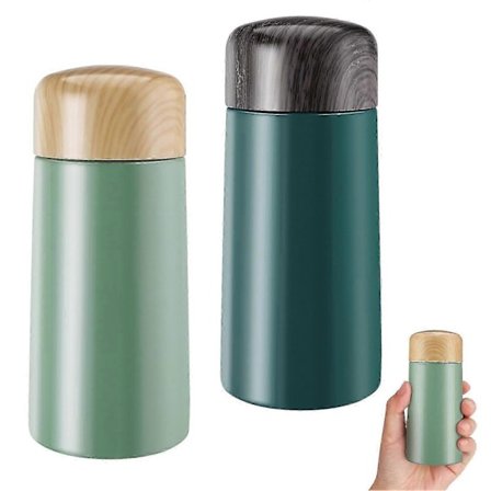 2 stk. 150 ml Lille Termokande til Varme og Kolde Drikke, Rustfri Stål Vakuumisoleret Flaske til Skole, Rejse, Arbejde, Piger Drenge Børn Annonce (FMY