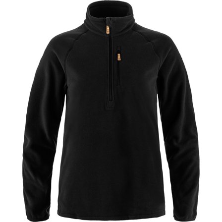 Fjällräven Övik Lite Fleece Half Zip XL - female - Black - Fleece
