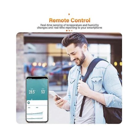 Multifunksjonell Graffiti Smart WiFi Temperatur- og Fuktighetssensor Bærbar Hus Smart Koblingssensor