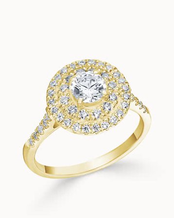 Rosettring Miranda 18K Gult Gull - Forlovelsesringer & Gifteringer hos Vanbruun