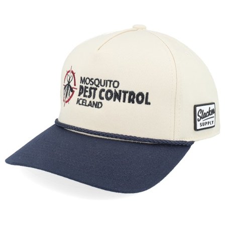 Slacker Supply - Beige adjustable Lippis - Mosquito Pest Control Iceland Rope Stone/Navy A-frame Adjustable @ Hatstore