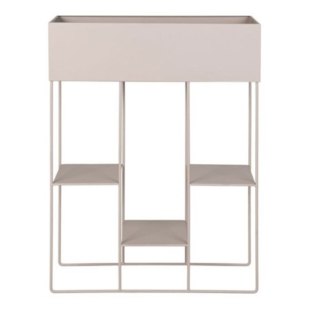 Sandstålkruka med 3 hyllplan 25 x 60 x 80 cm