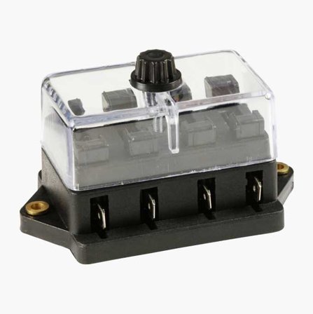 Säkringshållare flatstiftssäkring 4 platser - Biltema