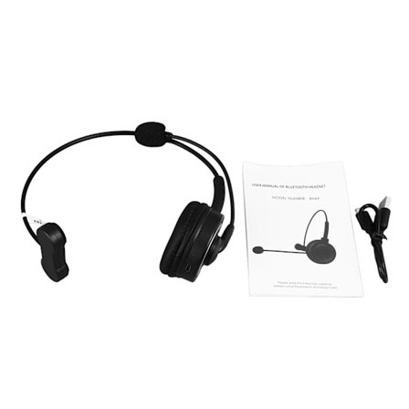Trådlöst Mono Headset Bluetooth Brusreducerande Enkelsidig Headset med Mikrofon för Call Center Kontor