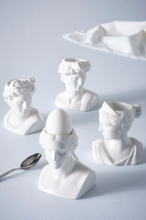 Jotex - Eggeglass 4-pk White mdf / metall - VALETTA - Kjøp Kjøkkentilbehør hos Jotex