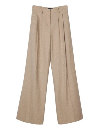 Tailored Wool Blend Wide Pants Lexington Clothing
