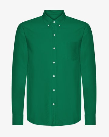Organic Button Down Shirt - Kelly Green XL