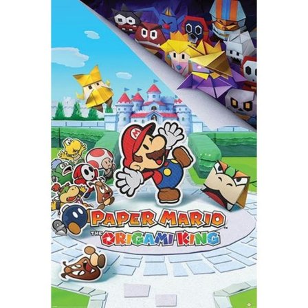NINTENDO - SUPER MARIO THE ORIGAMI KING - POSTER