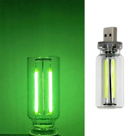 Touch Control LED Nattlampa - Mini USB-lampa med Flerfärgade Stämningsljus, Atmosfärsljus för Bil, Dimbar