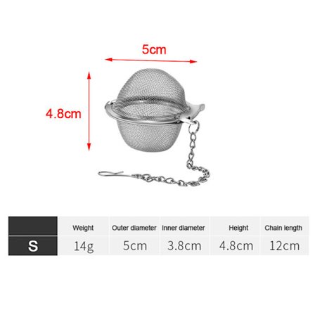 Rustfri Tea Infuser Sphere Locking Spice Tea Ball Strainer Me