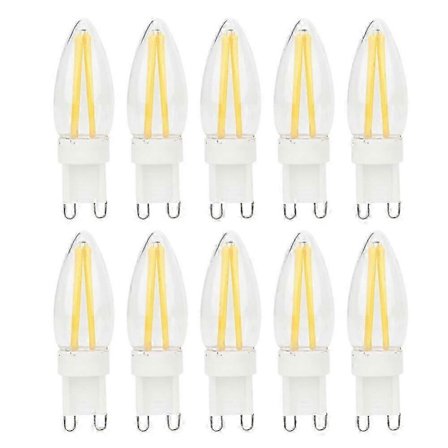 10 st G9 Dimbar Lång Filament BiPin LED-lampa för Hem Bilbelysning 3W AC220V