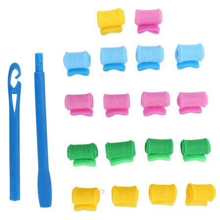 Profesjonelle DIY Hårruller Spiralkrøller med Håndtak med Krok Hårstylingverktøysett