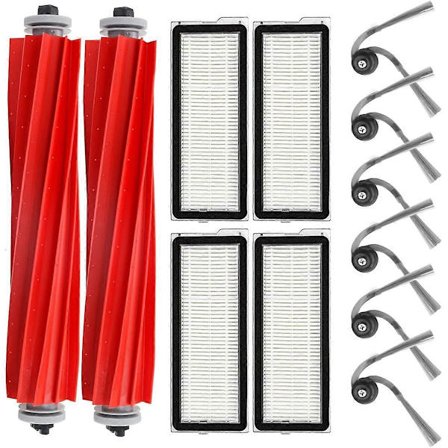 Reservedeler for 35A / QR 798 / QR 598 Robotstøvsuger Tilbehør Hovedbørste Sidebørste HEPA Filter