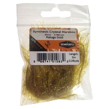 Semperfli Synthetic Crystal Marabou 20mm - Copper Brown