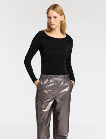 Selected Slfanita Ls Low Back Top - Black - L