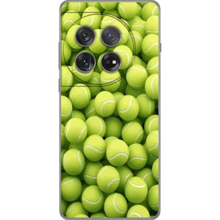Kompatibel Mobilcover til OnePlus OnePlus 12 Mønster af grønne tennisbolde i høj detalje, sporty motiv med gentagende tekstur og stærke farver for