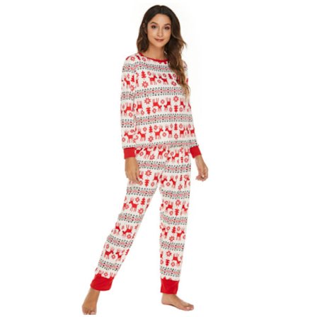 Set för kvinnor, jul Set långärmade print