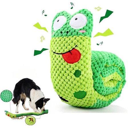 Snusemåtte til Hund, Hunde Puzzle Snuseboks, E Hunde Legetøj Intelligens, Langsom Foderskål, Plys Hunde Legetøj, Lyd Legetøj, Interaktiv Knasende Lyd,