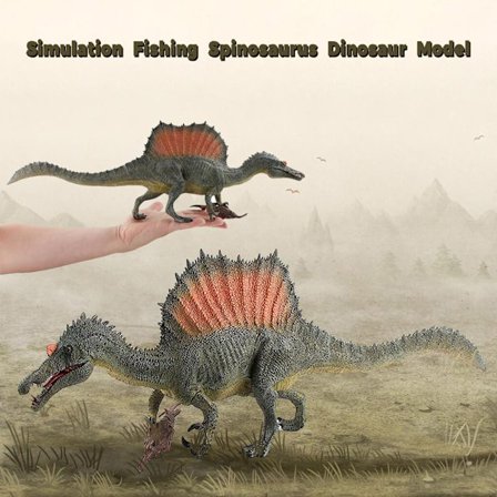 Større simulering fiske Spinosaurus dinosaur modell figur realistisk barn leketøy