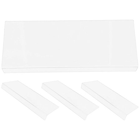 4 stk. gjennomsiktig sprutbeskytter for badekarhjørne, til servant, badekar og vask