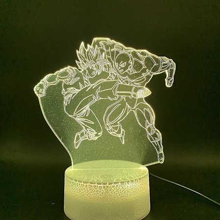 Dragon Ball 3d Liten Nattlampa Sun Wukong Led Nattljus