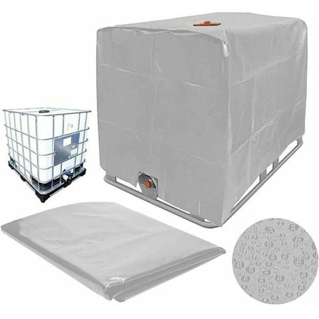 IBC-lock IBC-vattentanklock 1000L vattentank vattentät och dammtät för trädgårdsbehållare 1000L vattentank, silver