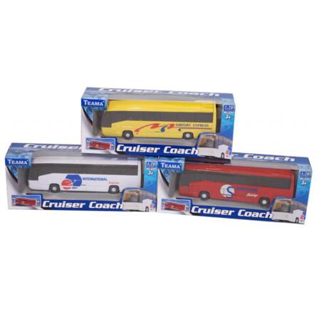 Leksaker Bilar Cars Alrico 10012 Buss Pullback 13cm Röd