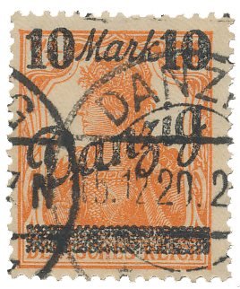 Tyskland/Danzig 1920 - MICHEL 46III - Stemplet