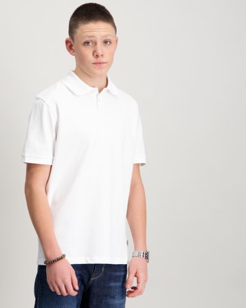 Les Deux Pique Polo KIDS Hvit Pique Gutt - Kids Brand Store